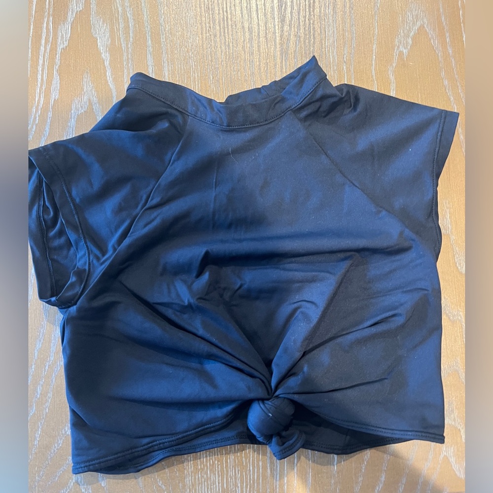 Frankie’s Bikinis Black Bathing Suit Top